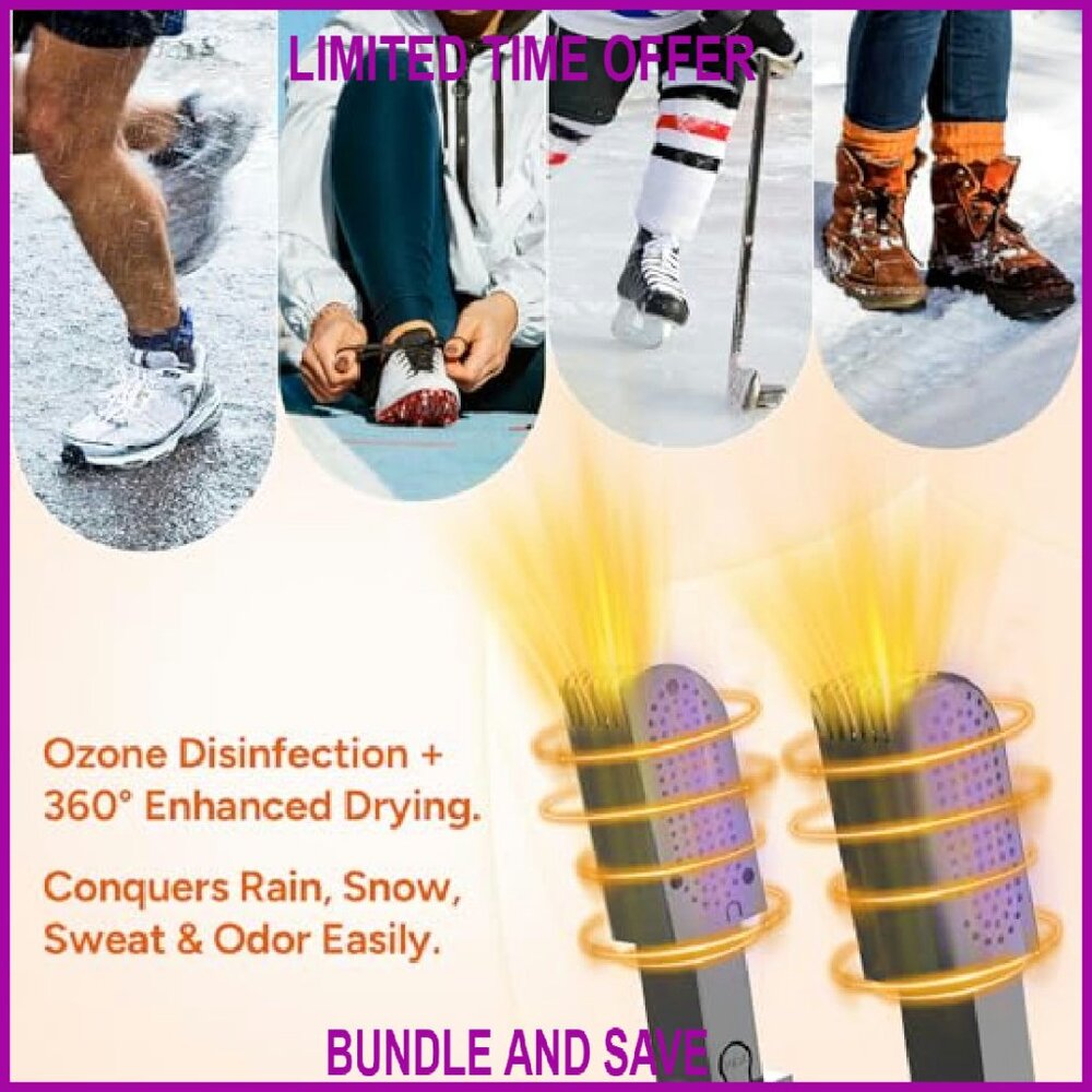 Portable Boot Dryer Warmer With Timer, Adjustable… - image 5